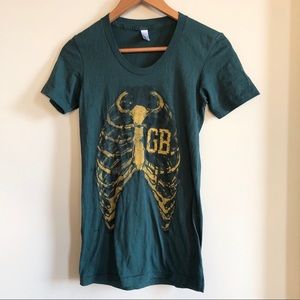 GREEN BAY PACKERS RIBCAGE TEE